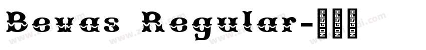 Bevas Regular字体转换